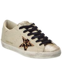 Golden Goose - Superstar Classic Glitter Leather Sneaker - Lyst
