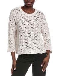 Eileen Fisher - Fluff Cashmere-Blend Top - Lyst
