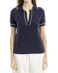 Max Studio - V-Neck Polo Top - Lyst