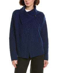 InCashmere - Textured Wool & Cashmere-Blend Wrap Sweater - Lyst