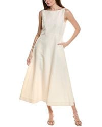 Lafayette 148 New York - Bateau Silk & Linen-Blend Dress - Lyst