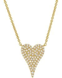Sabrina Designs - 14K 0.17 Ct. Tw. Diamond Heart Necklace - Lyst