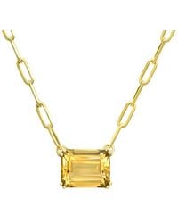 Gemstones - 0.80 Ct. Tw. Citrine Pendant Necklace - Lyst