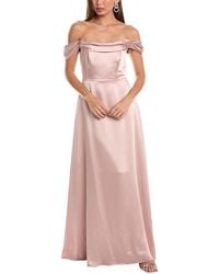 The Dessy Group - Dessy Collection Off-The-Shoulder Gown - Lyst