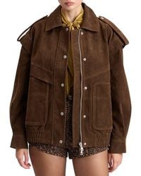 Avec Les Filles - Collared Bomber Jacket - Lyst