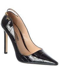 Tom Ford - Croc-Embossed Patent Pump - Lyst
