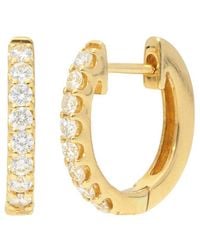 Nephora - 14K 0.28 Ct. Tw. Diamond Huggie Earrings - Lyst