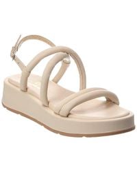 La Canadienne - Abi Leather Platform Sandal - Lyst