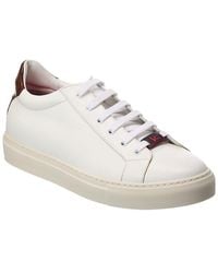 Isaia - Leather Sneaker - Lyst