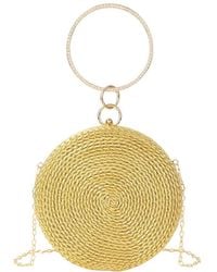 Tiffany & Fred Paris - Tiffany And Fred Paris Round Woven Metallic Clutch - Lyst