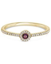 Sabrina Designs - 14K 0.13 Ct. Tw. Diamond & Amethyst Ring - Lyst