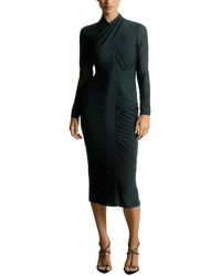Reiss - Myla Ruched Bodycon Midi Dress - Lyst