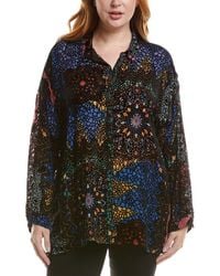 Johnny Was - Plus Audrey Burnout Velvet Silk-Blend Tunic - Lyst