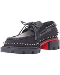Christian Louboutin - Leather Our Steckel Spike Derby (Authentic Pre- Loved) - Lyst