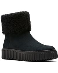 Clarks - Torhill Turn Suede Bootie - Lyst
