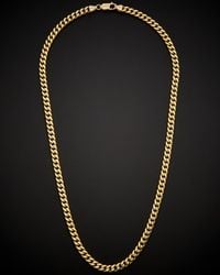 Italian Gold - 14K Miami Cuban Link Necklace - Lyst