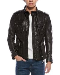 Belstaff - Trialmaster Leather Motorcycle Jacket - Lyst