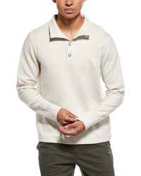 Vince - Button Mock Neck Sweater - Lyst