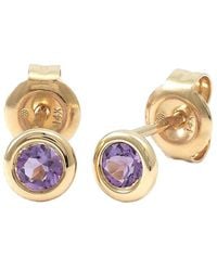 Gemstones - Classic 14K 0.20 Ct. Tw. Amethyst Earrings - Lyst