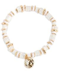 Saachi - Beaded Stretch Hammer Bracelet - Lyst