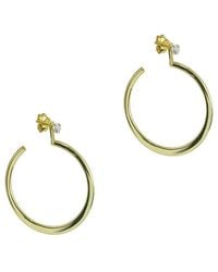 Argento Vivo - 18k Over Silver Cz Earring Jacket - Lyst
