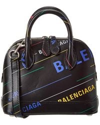 Balenciaga - Ville Allover Xxs Leather Top Handle Tote (Authentic Pre-Loved) - Lyst