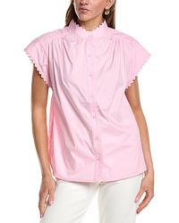 English Factory - Ric Rac Detailed Short Sleeve Shirt - Lyst