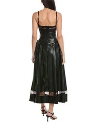 WeWoreWhat Strap Corset Linen-blend Midi Dress in Brown | Lyst WeWoreWhat Strap Corset Linen-blend Midi Dress in Brown | Lyst