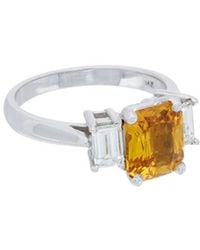 Diana M. Jewels - Fine Jewelry 18k 1.70 Ct. Tw. Diamond & Sapphire Ring - Lyst