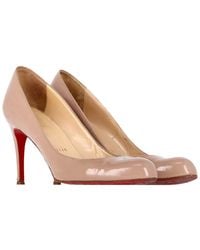 Christian Louboutin - Patent Leather Dolly 85 Round Toe Pump (authentic Pre-loved) - Lyst