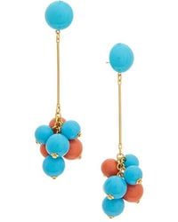 Kenneth Jay Lane - 18K Plated Cluster Earrings - Lyst