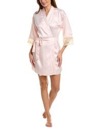 Flora Nikrooz - Solid Charmeuse Wrap Robe - Lyst