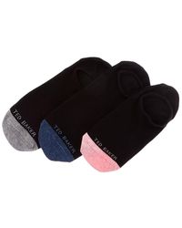 Ted Baker - 3Pk Liner Socks - Lyst