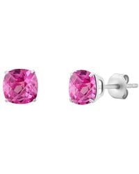 MaxColor - 14k 4.50 Ct. Tw. Lab-grown Pink Sapphire Studs - Lyst