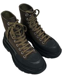 McQueen - Canvas Tread Slick High-Top Sneaker (Authentic Pre- Loved) - Lyst