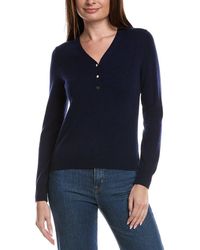 Bruno Magli - Wool & Cashmere-Blend V-Neck Henley Sweater - Lyst