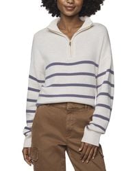 Splendid - Georgie 1/4-Zip Cashmere-Blend Sweater - Lyst