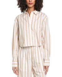 Jonathan Simkhai - Renata Cropped Button Down Shirt - Lyst