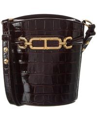 Tom Ford - Whitney Small Croc-Embossed Leather Bucket Bag - Lyst