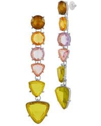 Sphera Milano - Plated Cz Earrings - Lyst