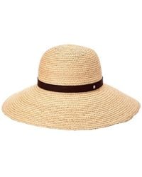 Bruno Magli - Wide Brim Round Crown Straw Sun Hat - Lyst