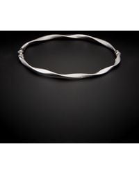 Italian Gold - 14K Twist Bangle Bracelet - Lyst