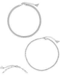 Sterling Forever - Chain Ankle Bracelet Set - Lyst
