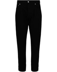 McQueen - Logo Embroidered Jeans - Lyst