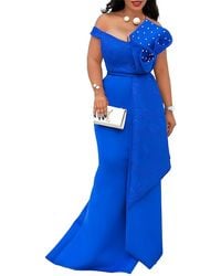 Vincent - Off The Shoulder Solid Maxi Dress - Lyst