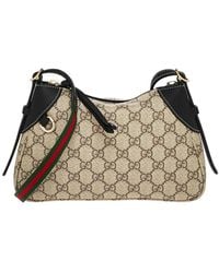 Gucci - Gg Emblem Small Leather Shoulder Bag - Lyst