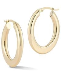 Ember Fine Jewelry - 14K Bold Oval Hoop Earrings - Lyst