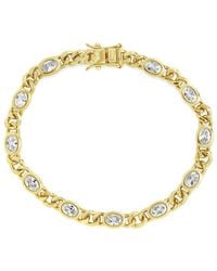 Sterling Forever - 14K Plated Cassie Tennis Bracelet - Lyst
