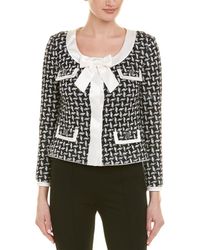 St. John Wool & Silk-blend Topper - Black