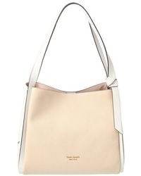 Kate Spade - Knott Colorblocked Pebbled Leather Large Shoulder Bag - Lyst
